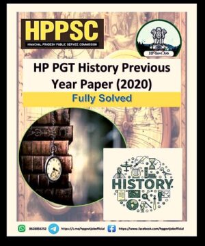 HP PGT History previous year Question Paper 2020 PDF