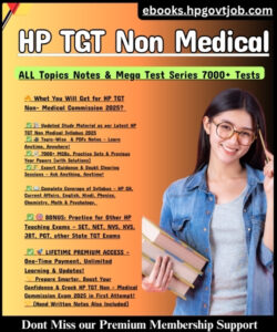 HP TGT Non Medical Notes & Test Series